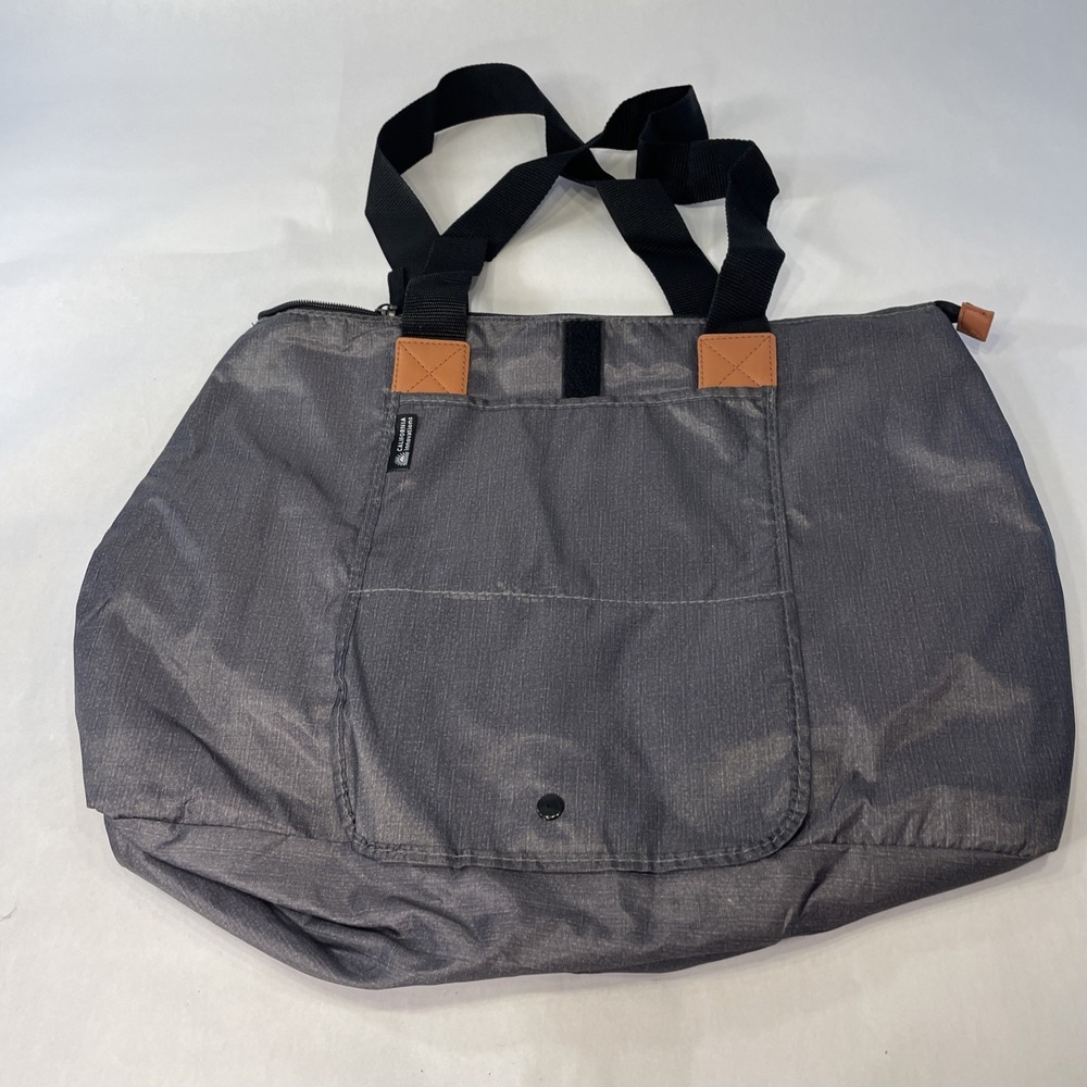 California Innovations Insulated Market Tote Reusable Cooler Bag. Gray